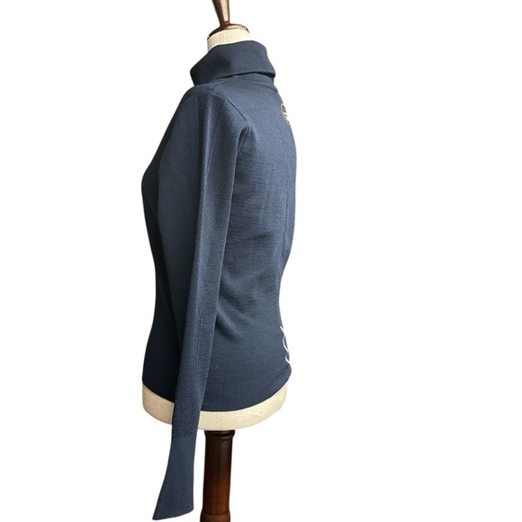 Napapijri Navy Blue Turtleneck Long Sleeve Size XS - Picture 5 of 12